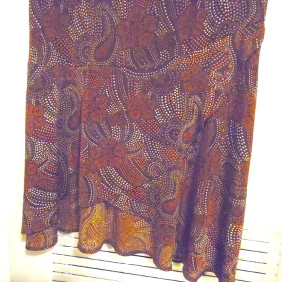 Paisley Print Maxi Skirt - Multicolor - Picture 5 of 7